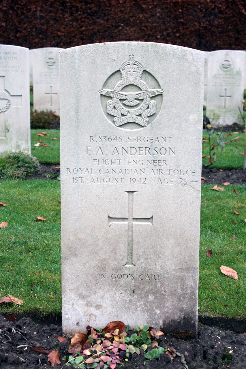 R/83686 Sgt Edward Allison Anderson, RCAF, age 25