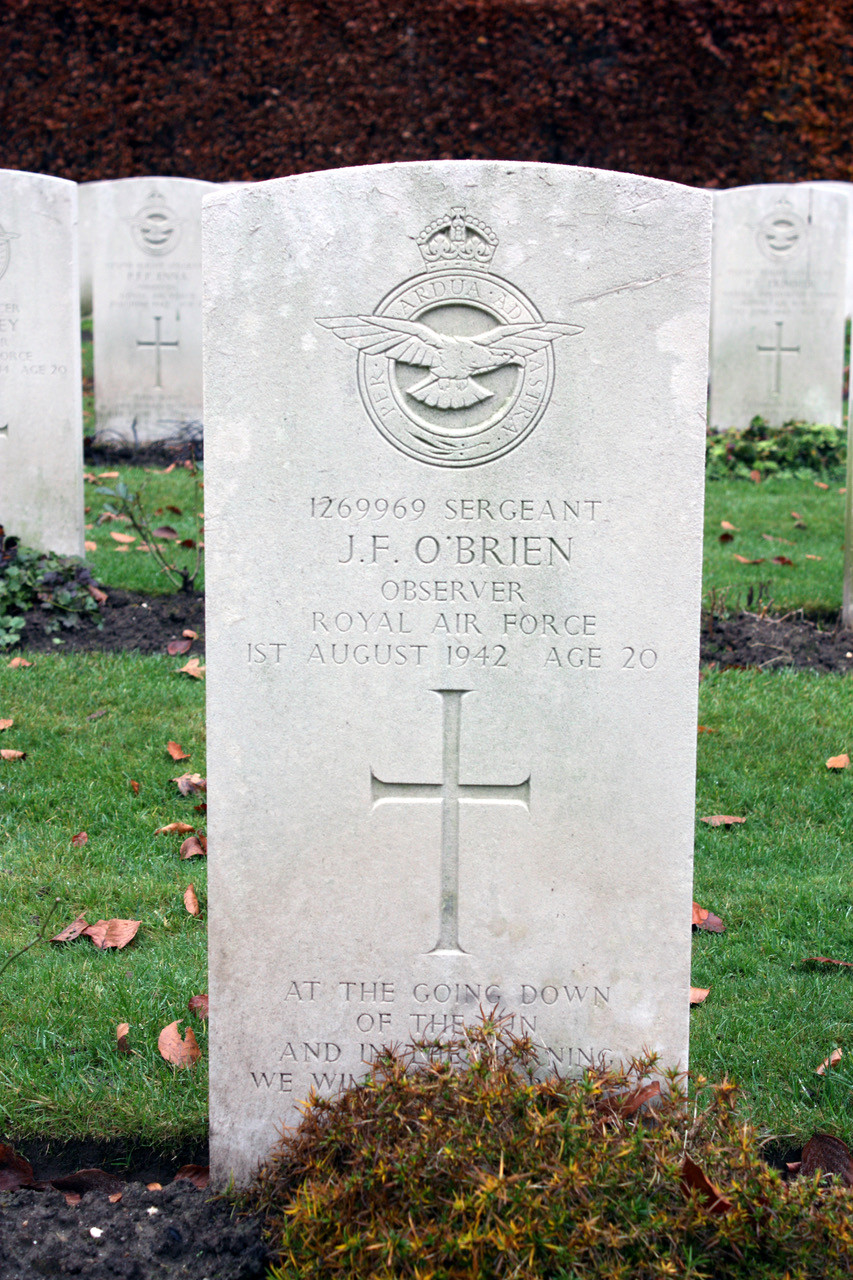 1269969, Sgt John Fawell O’Brien, RAFVR, age 20