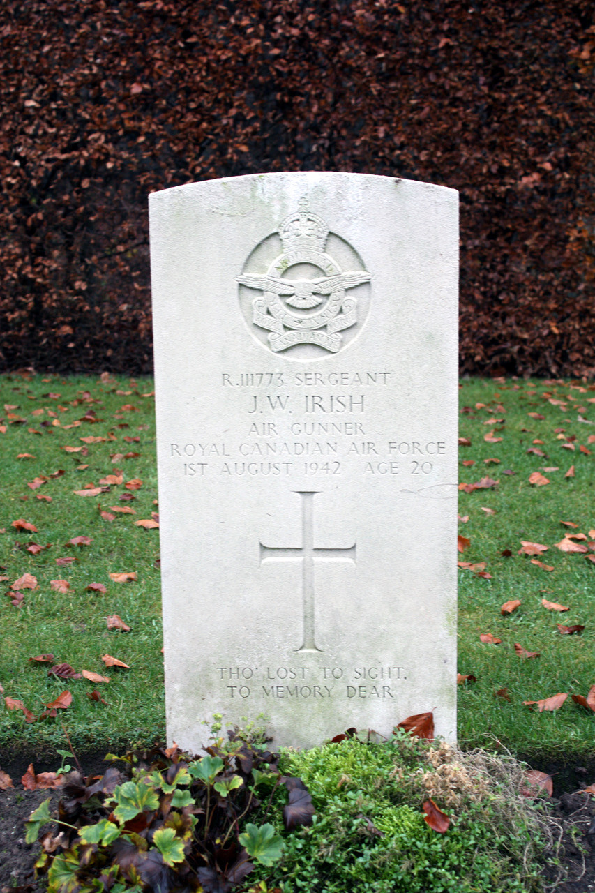 R/111773, Sgt Jack William Irish, RCAF, age 20