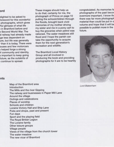 Bramford a Suffolk Village foreword