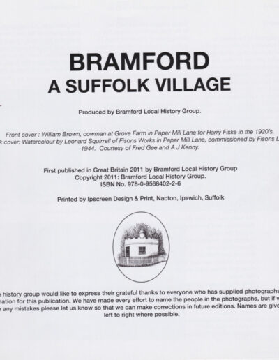 Bramford a Suffolk Villageinside-front