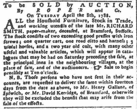 1788 Ipswich Journal