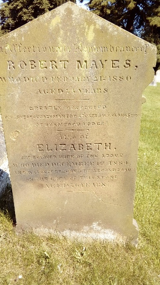 Robert Mayes headstone